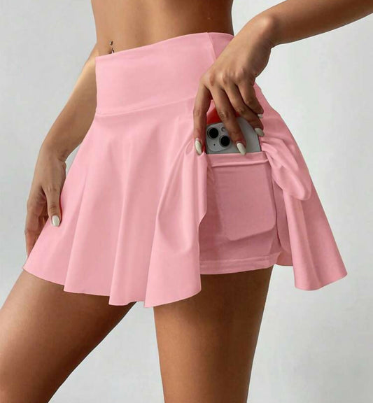 High Waist Tennis/Yoga Skirt with pockets.