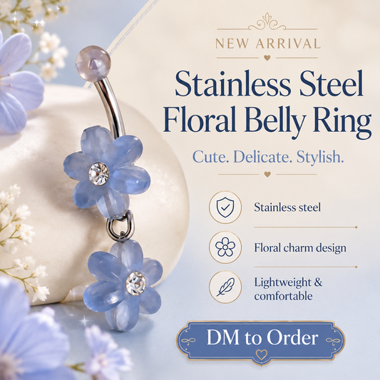 Floral Belly Ring