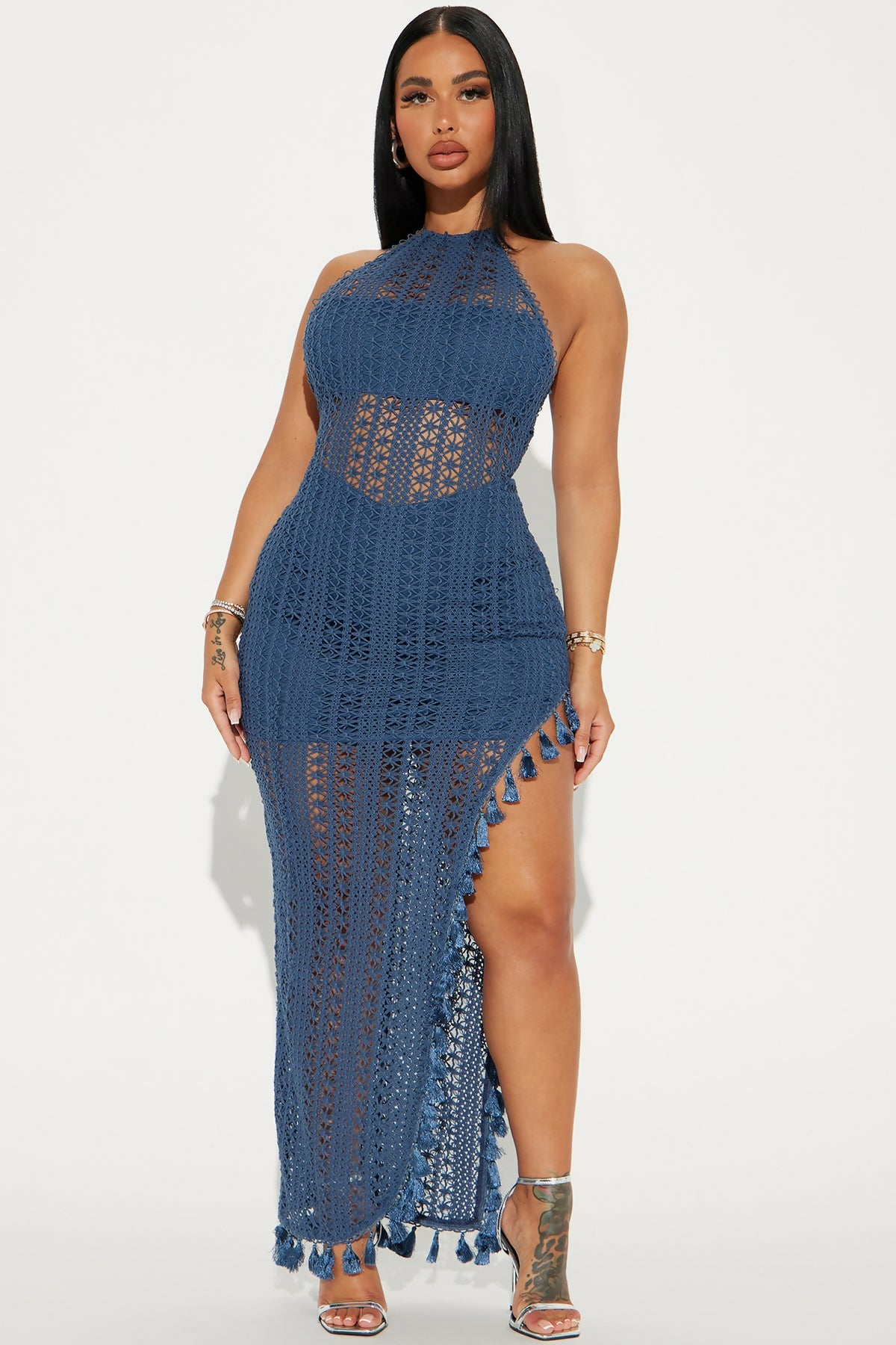 Havanna Crochet Maxi Dress