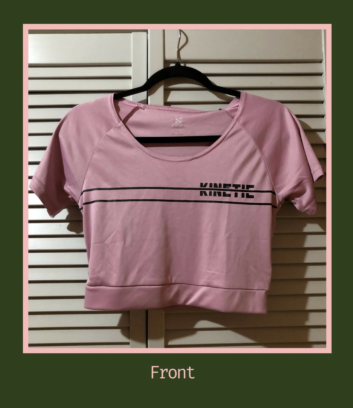 Women’s cropped active Tee
