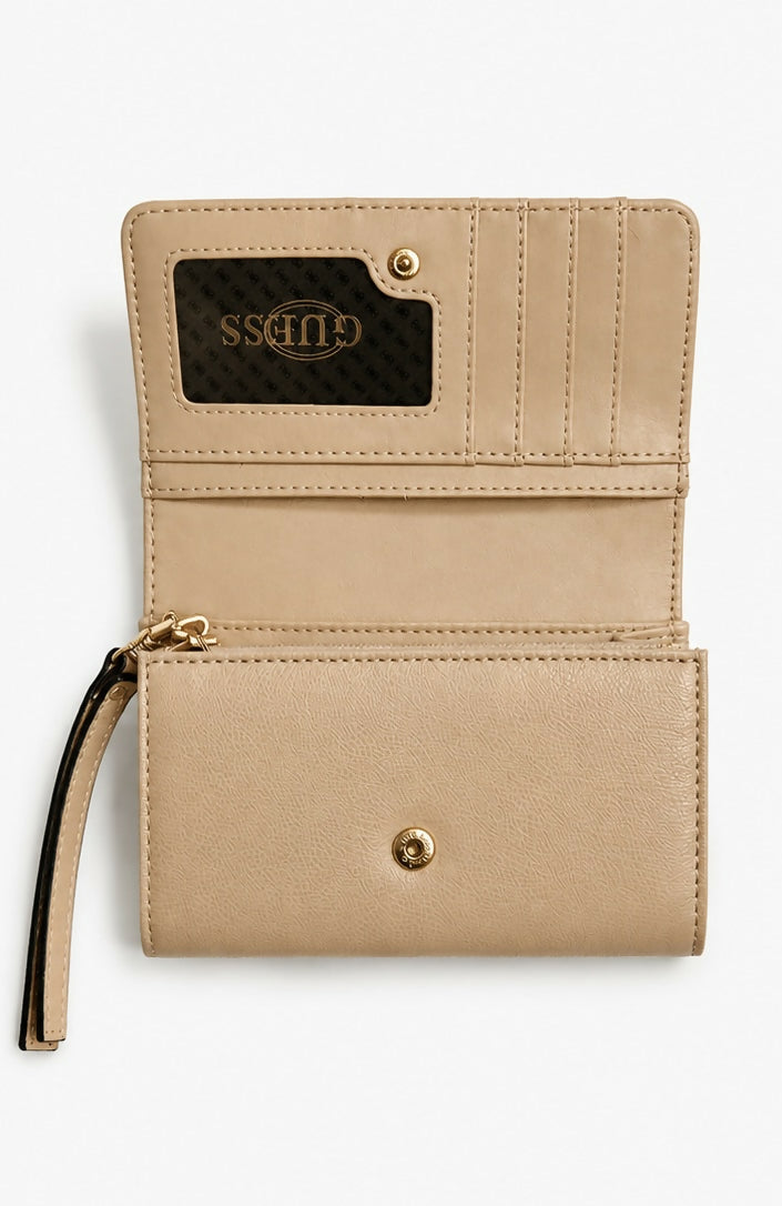 Nude Guess Trifold Wristlet