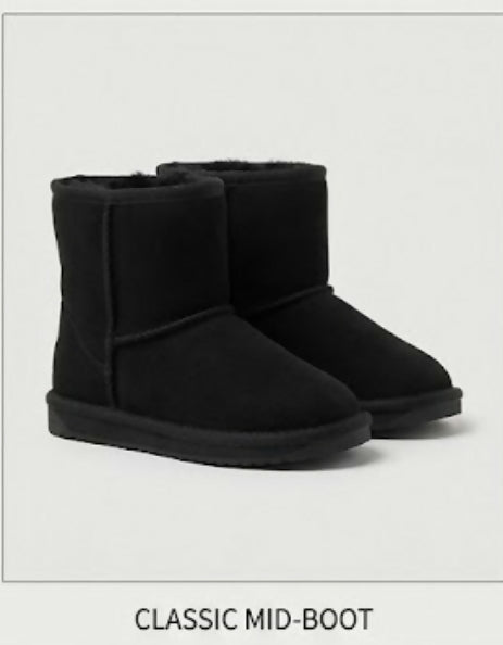 Autumn suede girl's boot