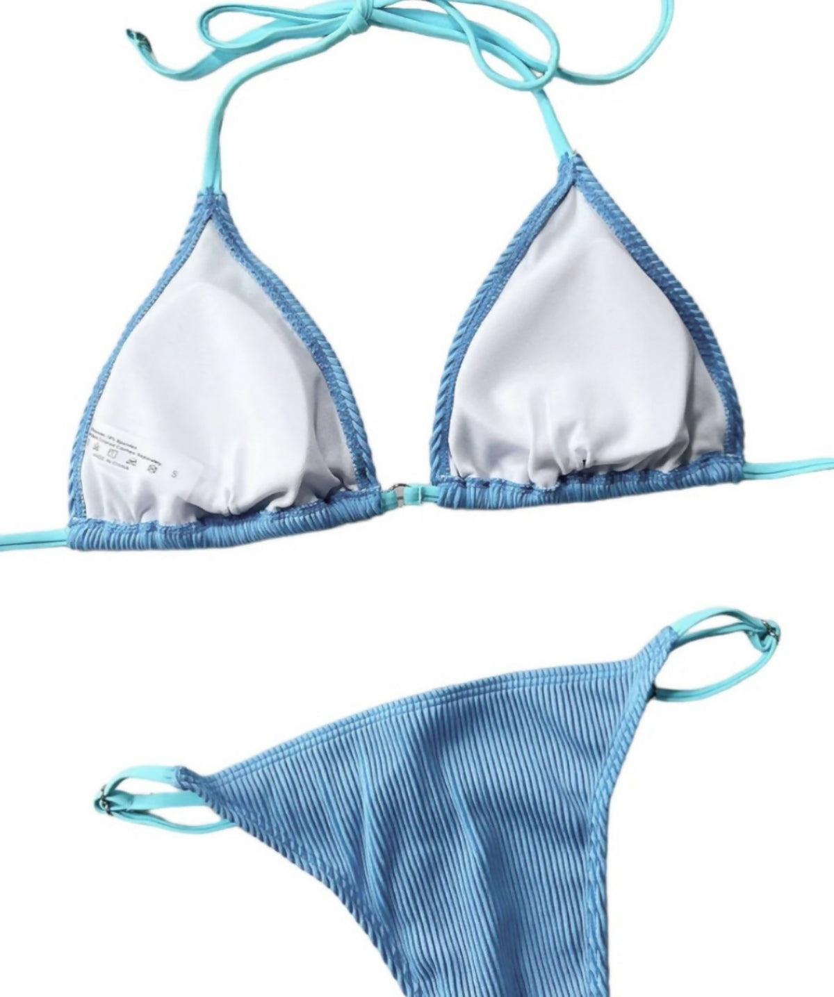 Bahamas Ribbed Tie Bikini Set
