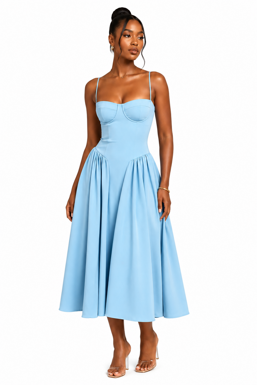 Buloo Babydoll Epoch Midi Dress