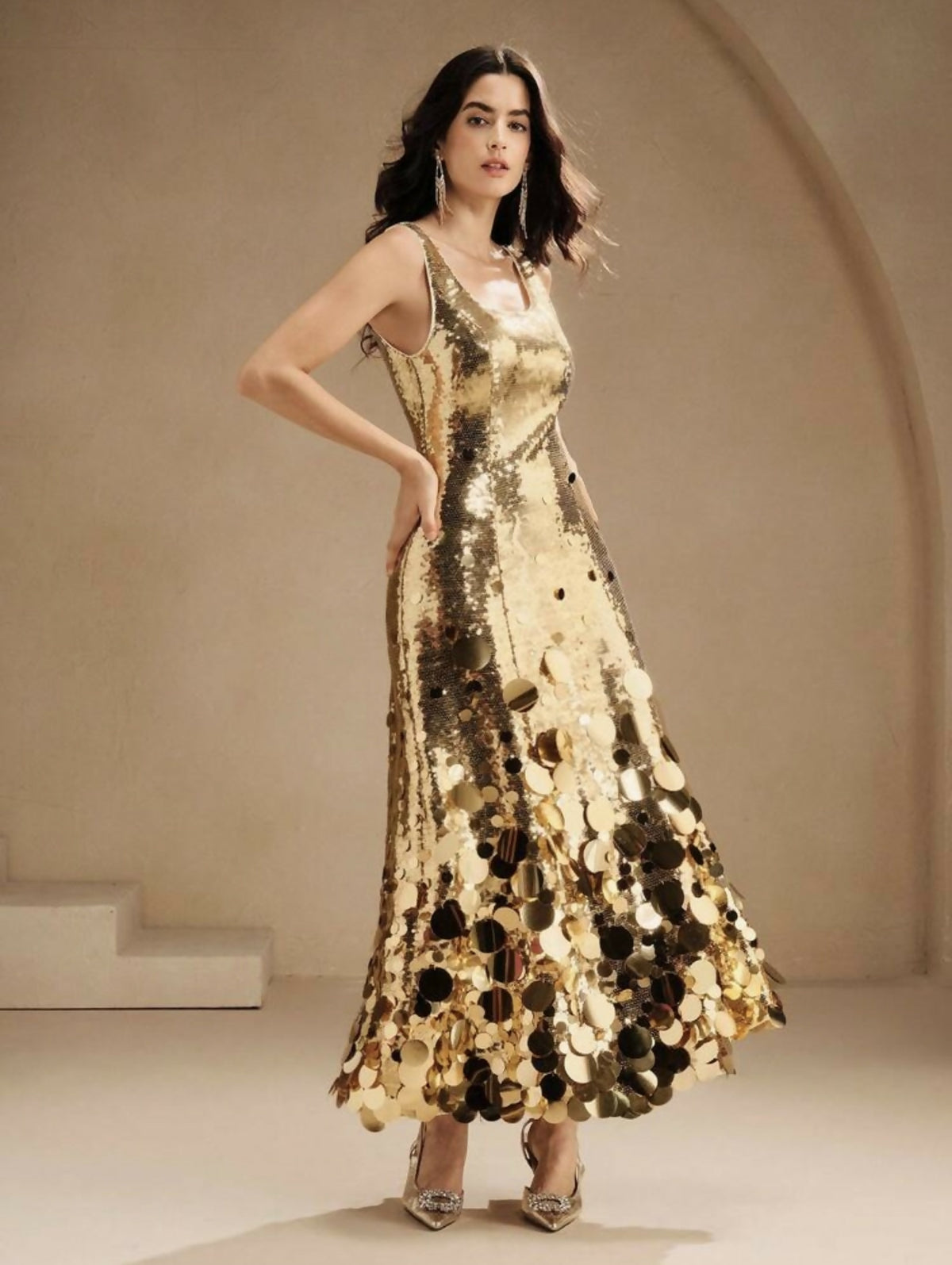 Heavy Sequined Pendant Decor Dress (Pre-loved)