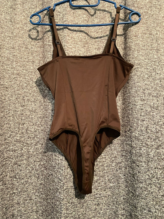 Brown Bustier Bodysuit