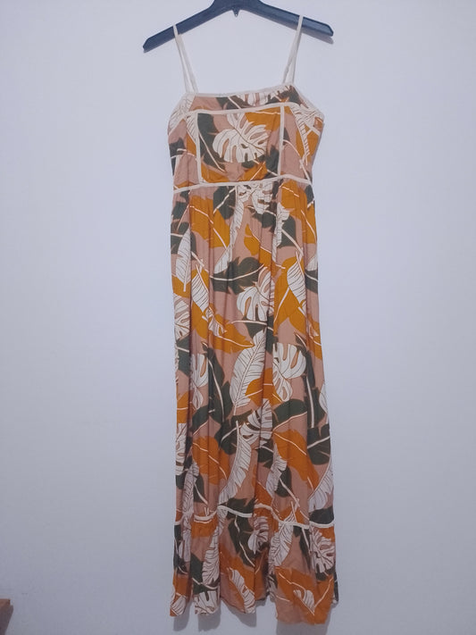 Sincerely Jules for Bandier Tropical LeafMaxi Dress