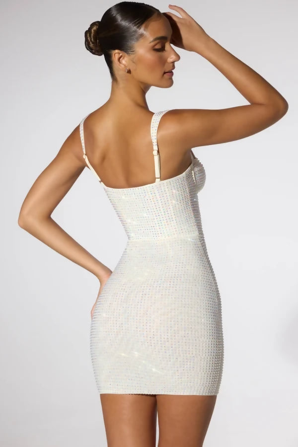 Oh Polly Embellished Corset Mini Dress