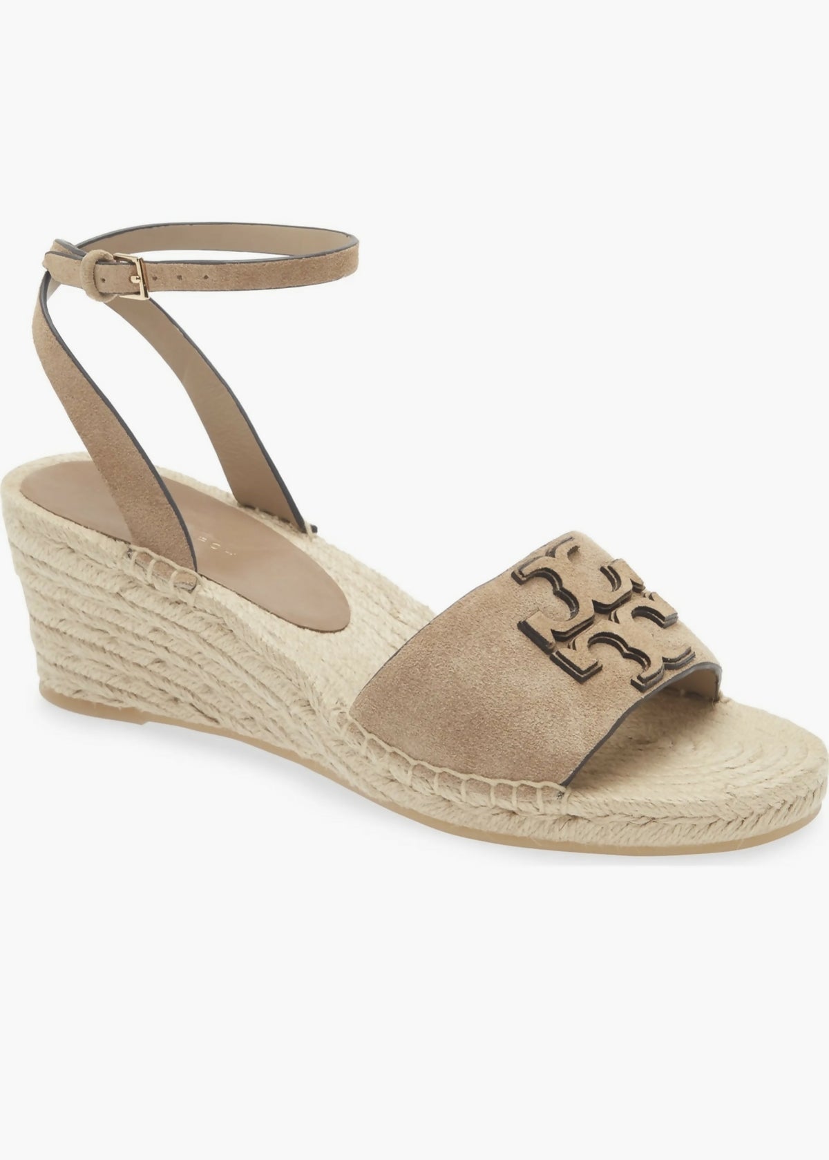 Tory Burch Ines Ankle Strap Espadrille Platform Wedge Sandal