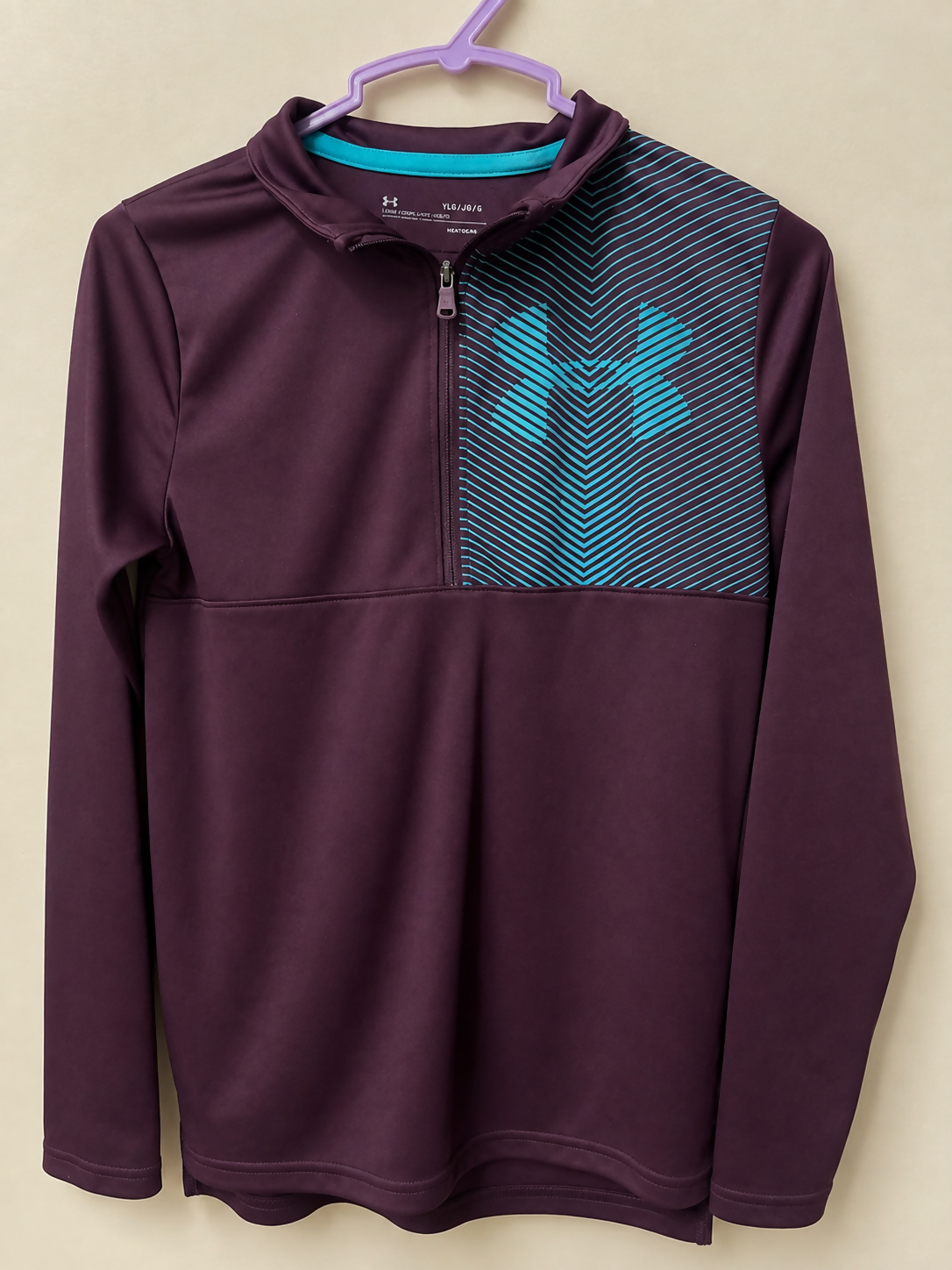 Boys Under Armour 1/4 zip long sleeve top