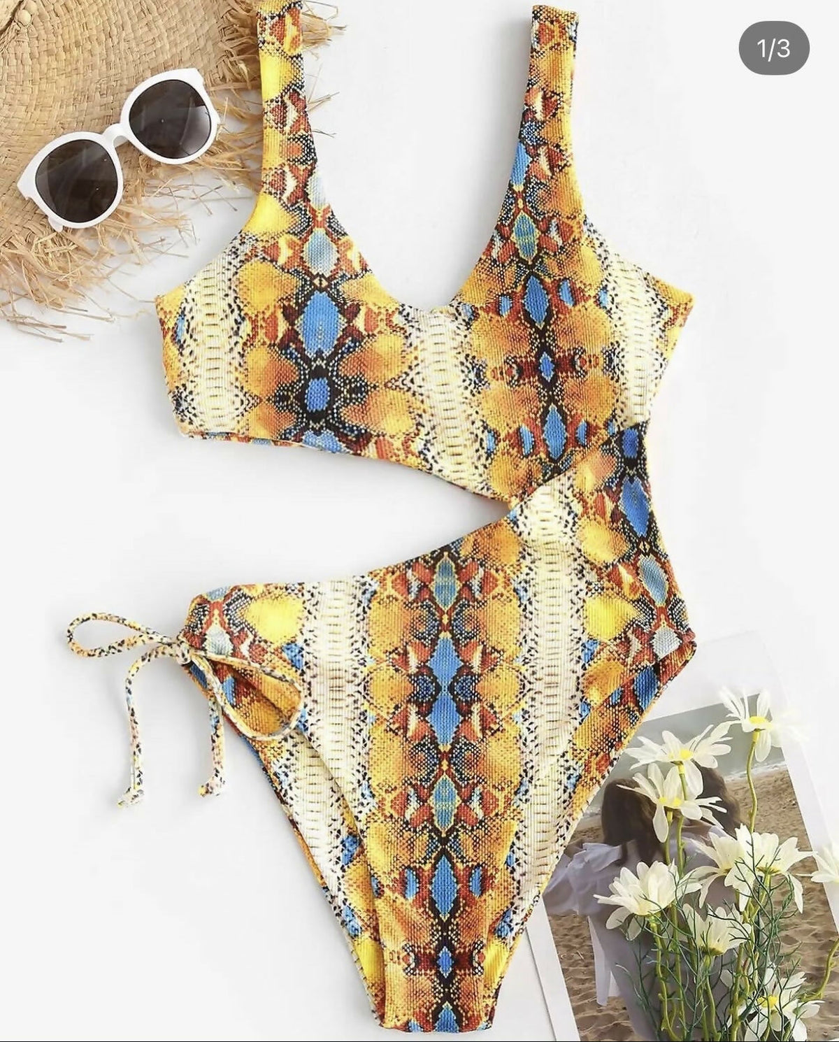 Snake Print One Piece