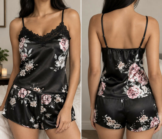 Women’s Floral Lace Pajama Set