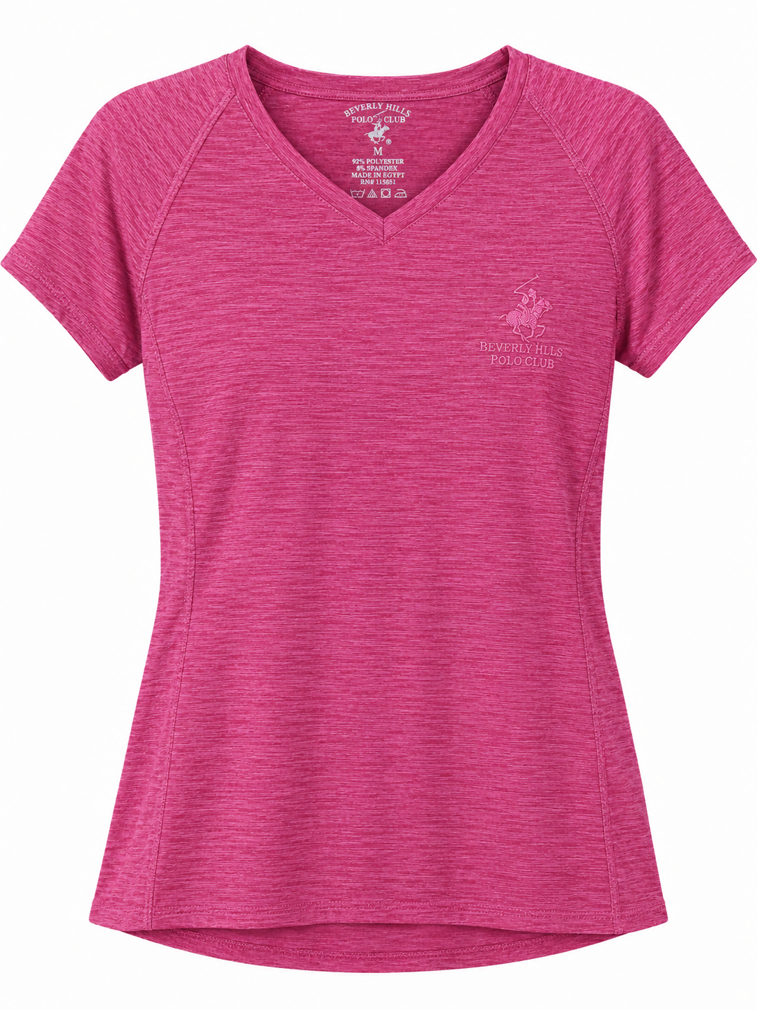 Beverly Hills Polo Club Pink V-Neck T-Shirt