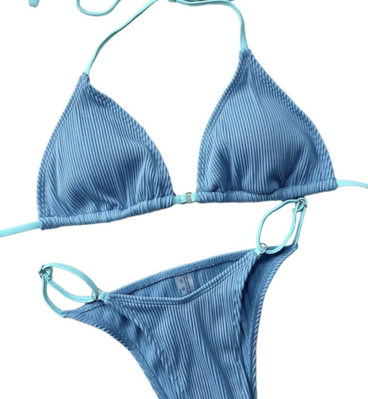 Bahamas Ribbed Tie Bikini Set