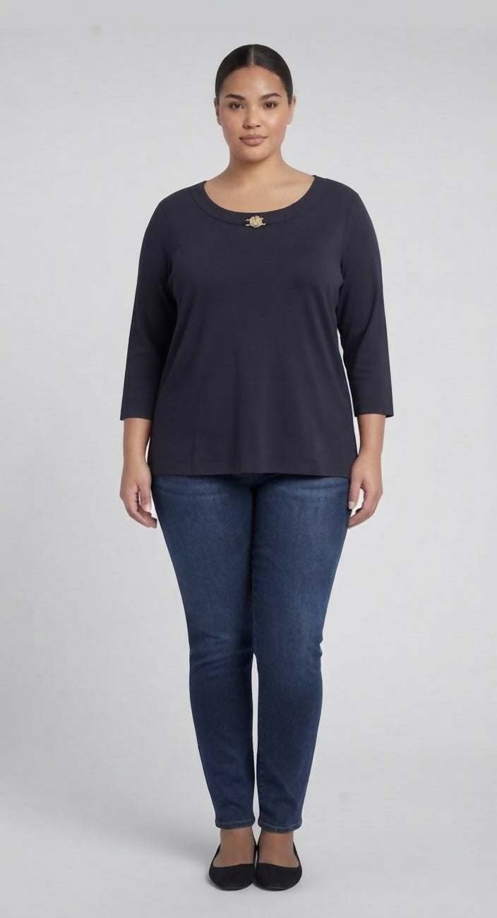 Anne Klein Boatneck Tshirt