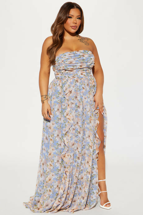 Fashion Nova Sophia Chiffon Maxi Dress