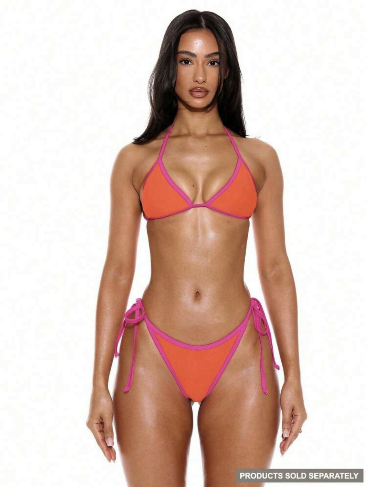 MUSERA Contrast Trim Bikini (Top and Bottom)