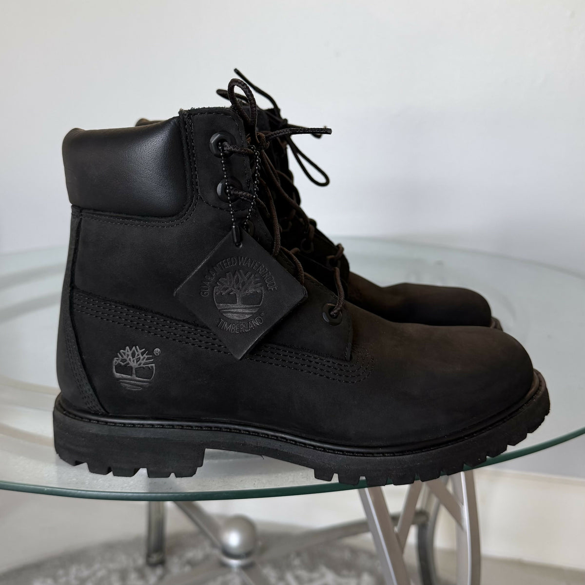 Black Timberland Waterproof Suede Boots