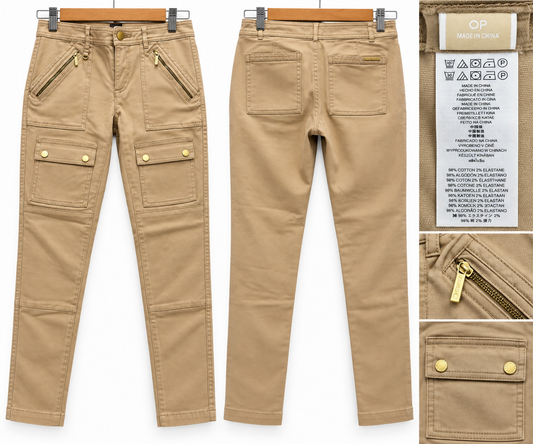Michael Michael Kors Women’s Beige Cargo Pants – Size 0P (Petite)
