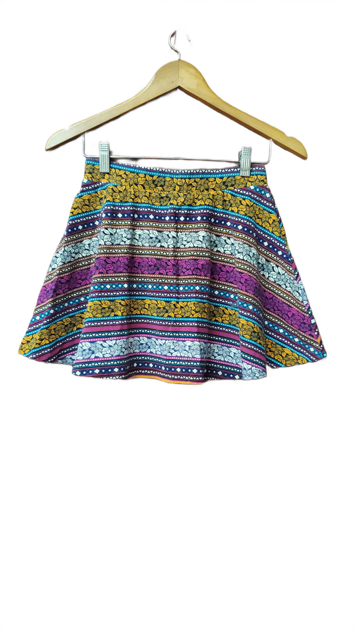 Forever 21 Girls Multicolor Abstract Print Skirt