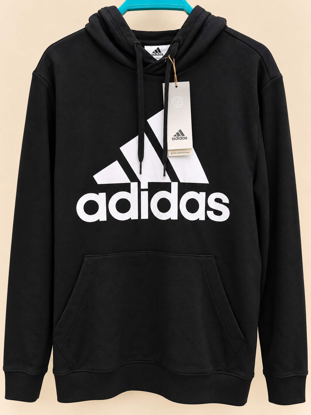 Adidas Men’s Logo Pullover Hoodie – Small – NEW WITH TAGS