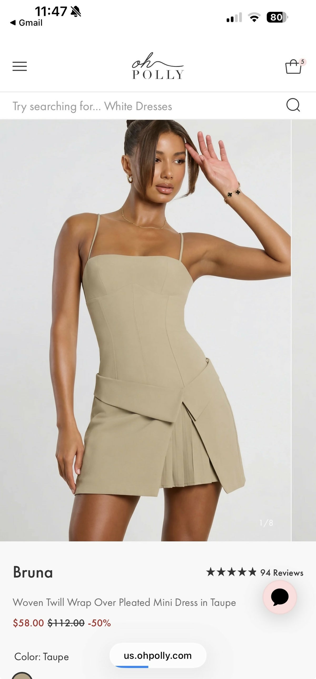 Oh Polly Pleated Mini Dress