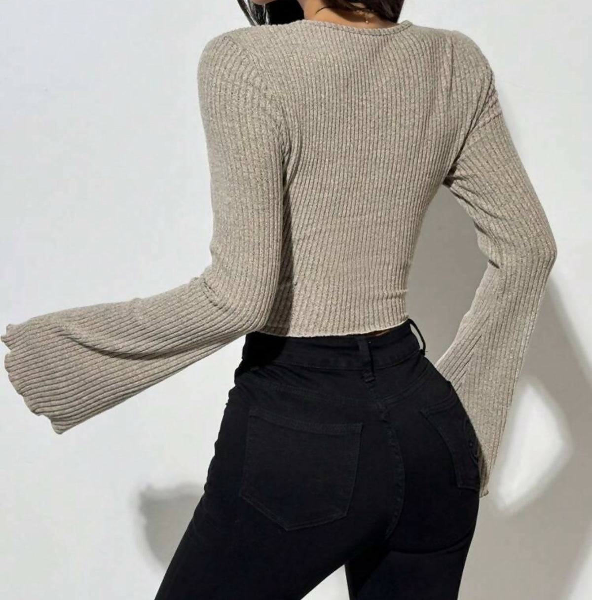 Long Sleeve Ribbed Top