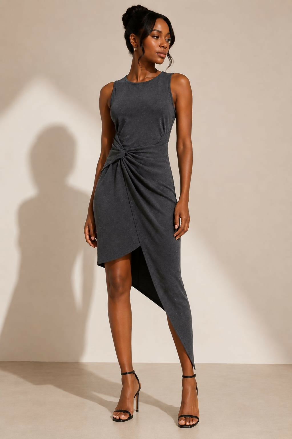 Gilli Allison Heather Gray Symmetrical Dress