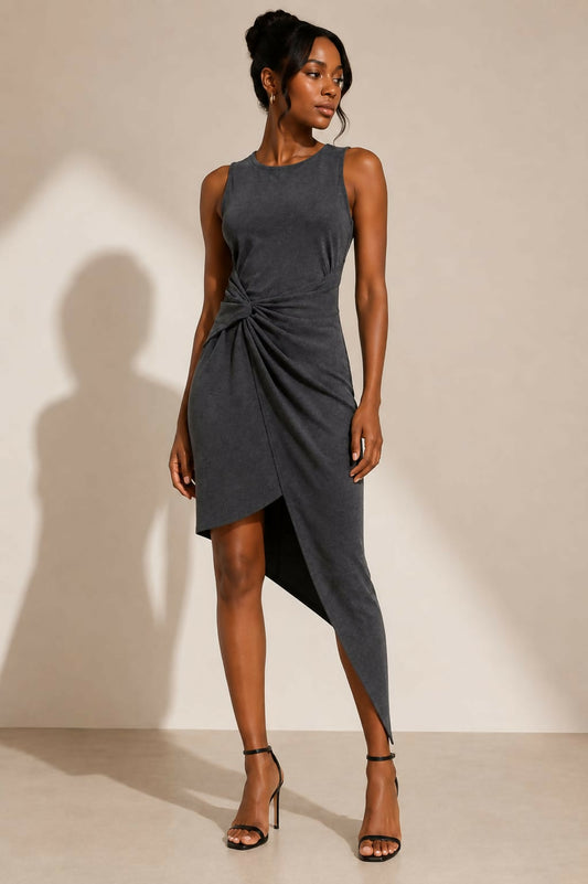 Gilli Allison Heather Gray Symmetrical Dress