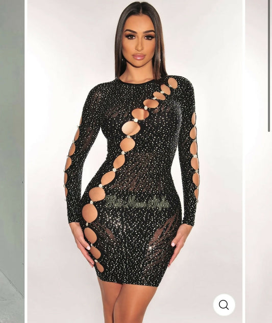 Sheer black dress