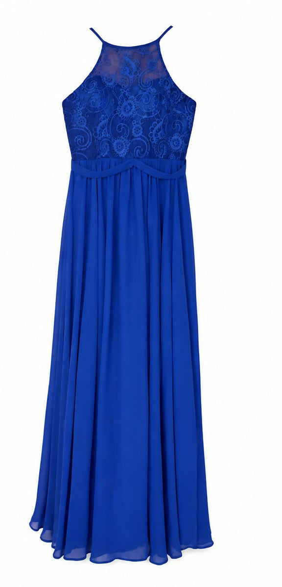 Aspeed Royal Blue Rhinestone Prom Gown