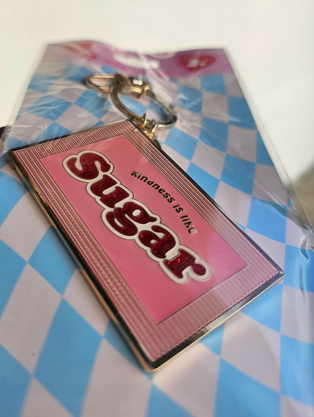 Sugar Packet Keychain