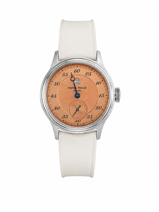 Pierre Paulin Salmon Dial Mechanical Dress Watch