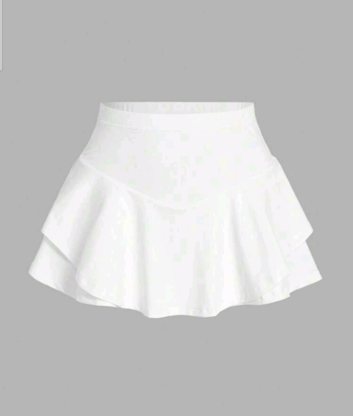 White Skort
