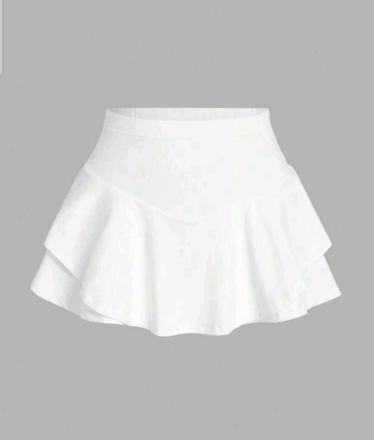 White Skort