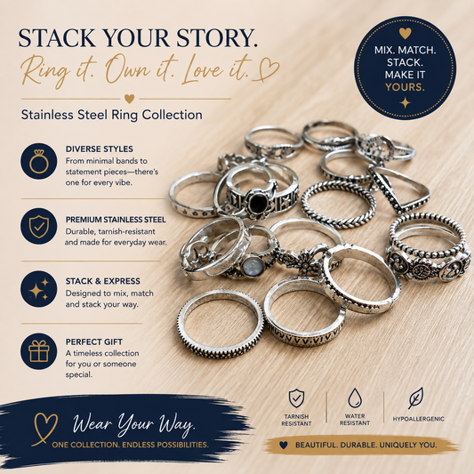 24 Piece Stack Your Story Ring Collection