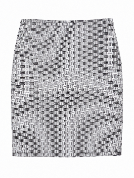 Black and White Pencil Skirt