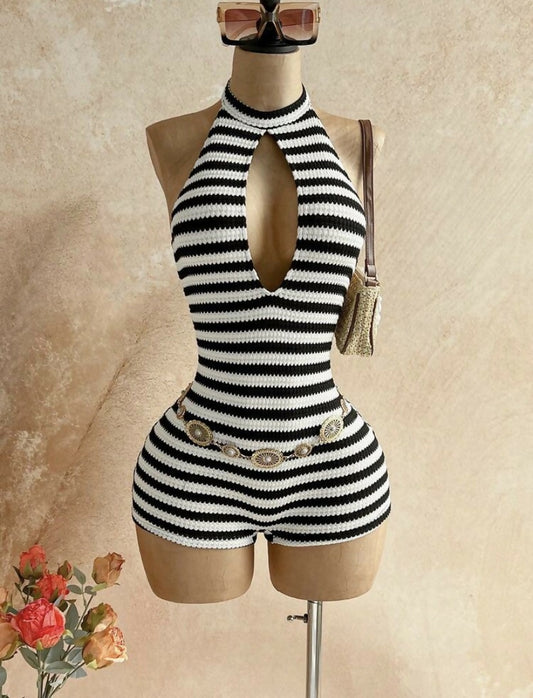 Black & White Sol Romper
