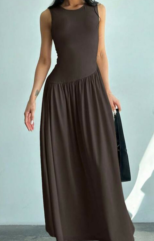 Chic ruched waist summer dress