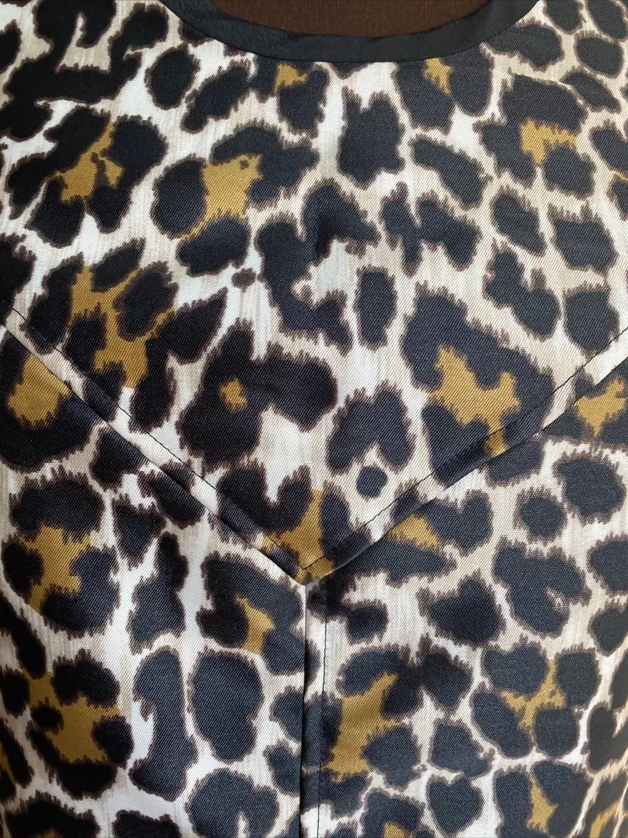 J.Crew Leopard Print Crepe Shift Dress