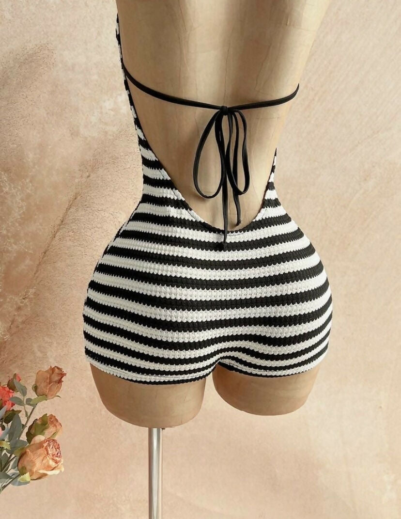 Black & White Sol Romper