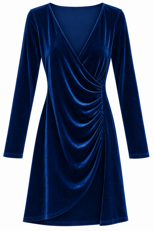 Shein Velvet Wrap Dress
