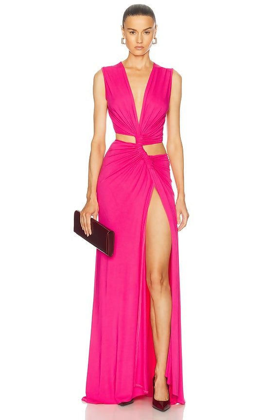 Sultry Pink Maxi Dress