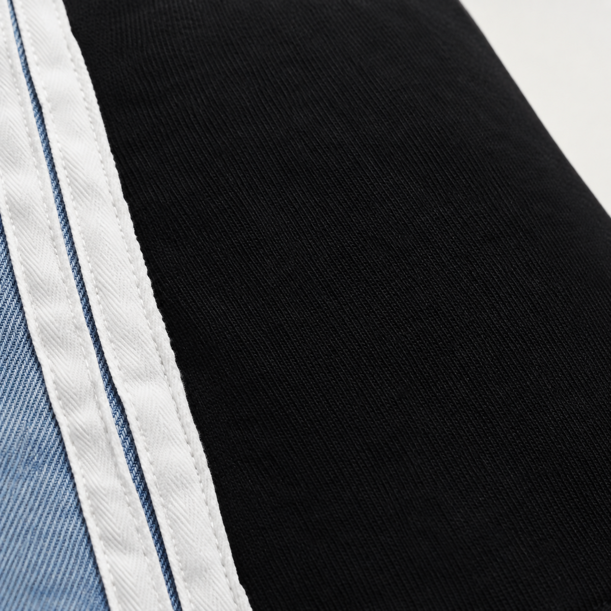 Baggy Stripped Cotton Infused Jeans
