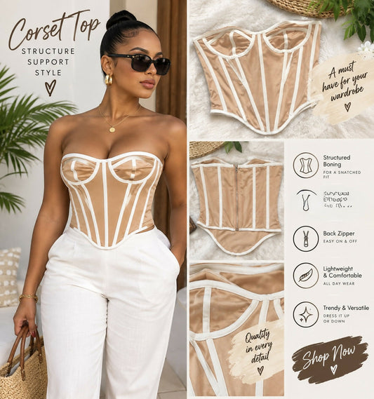 SHEIN Corset Top