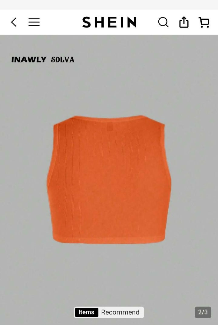 Criss Cross Crop Tank Top