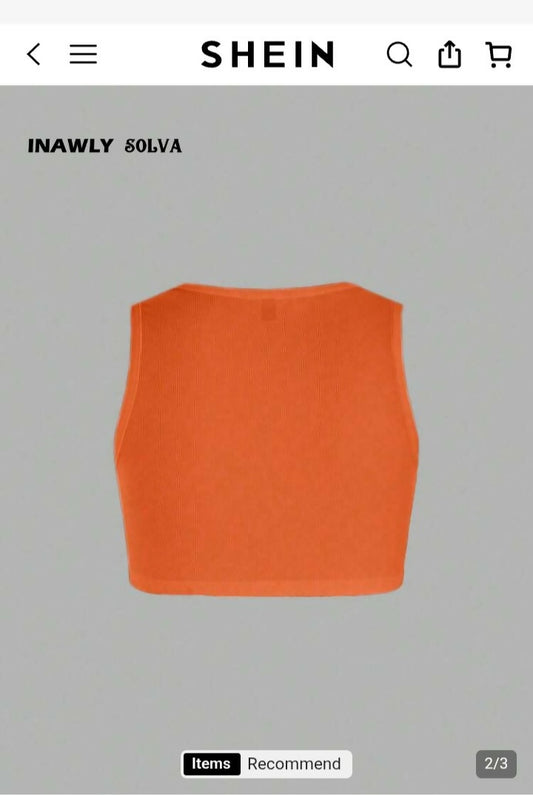 Criss Cross Crop Tank Top