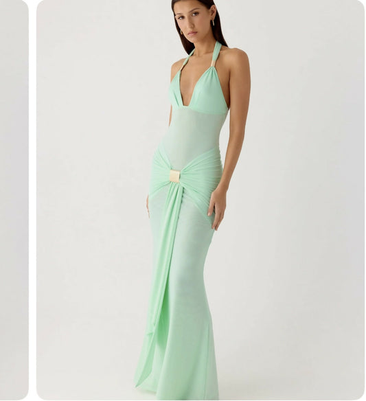 Mint green dress