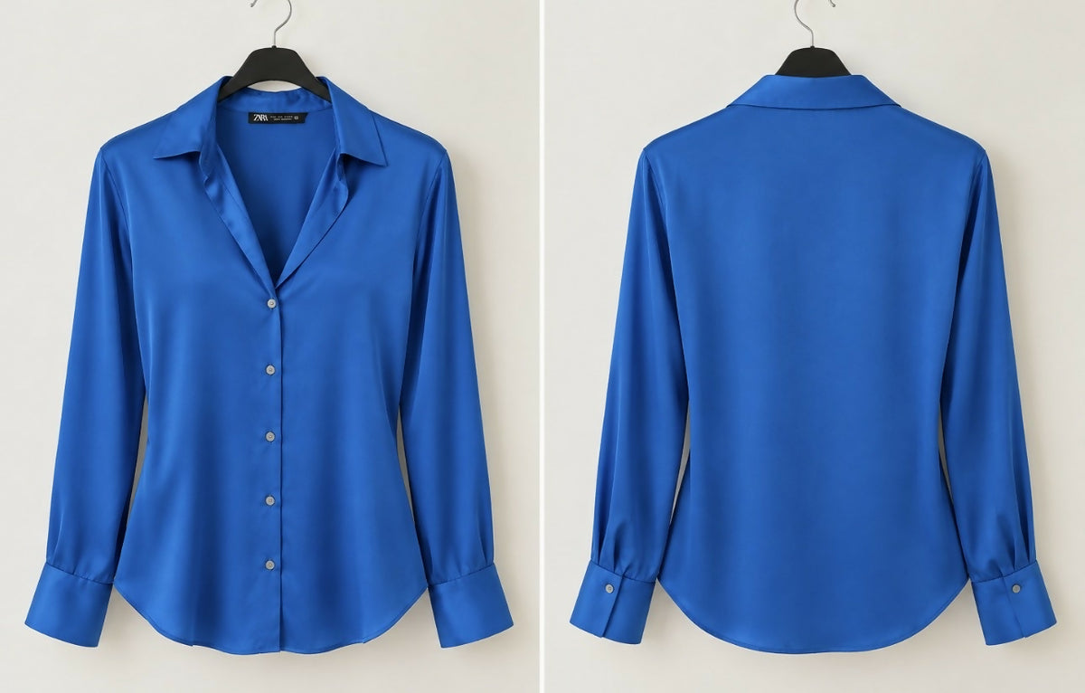 ZARA Satin Soft Blouse Shirt