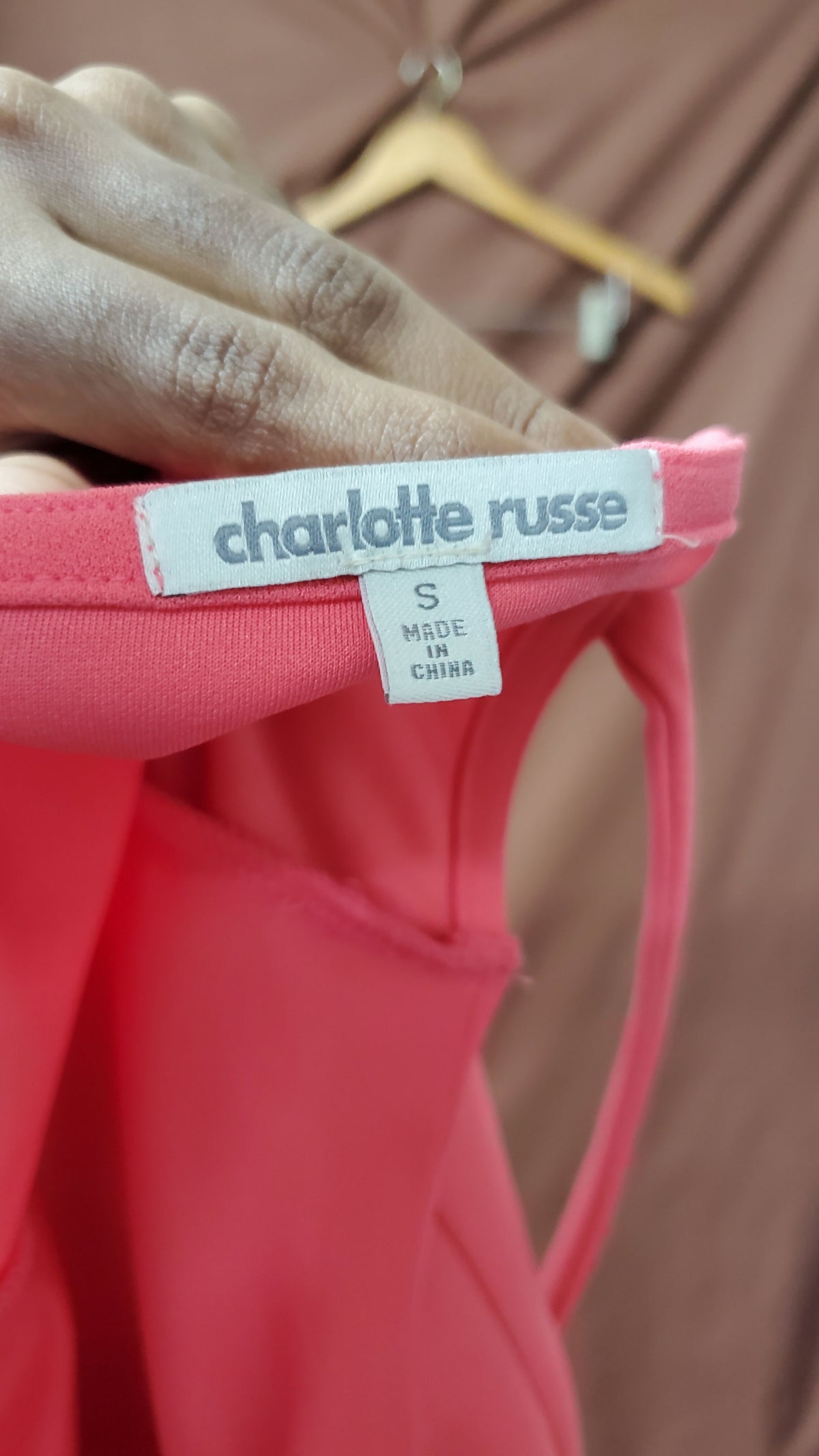 Charlotte Russe Coral Pink Cocktail Dress